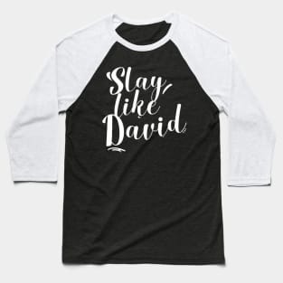 Slay Like David Religious Christianity Baseball T-Shirt